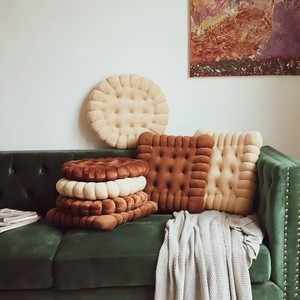 北欧饼干可爱柔软榻榻米蒲团地上椅垫办公室餐椅垫椅子垫垫子书房