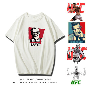 UFC综合格斗奇马耶夫短袖嘴炮康纳麦格雷戈T恤MMA格斗半袖上衣服