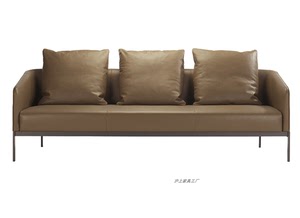 hc28家具美式现代轻奢意式黑胡桃木沙发设计师简约大户型艾玛沙发