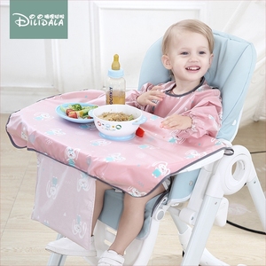 吃饭神器围兜托盘宝宝防脏一体式餐桌围垫餐椅婴儿童罩衣春夏款式