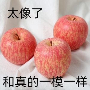 【不耍饯】圣诞节仿真苹果假红苹果模型水果橱柜摆件供果摄影装饰