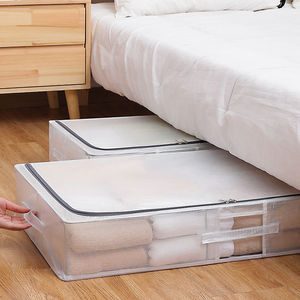 布艺透明床底收纳箱整理箱抽屉式棉被储物箱可折叠床下收纳箱