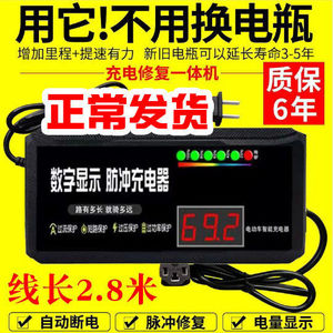 激活饿死电池修复器电动车充电器48V60v72v脉冲维护电瓶铅酸电池2