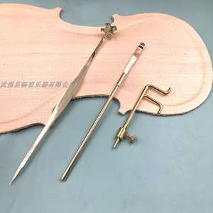 出口级小提琴大提琴贝司全铜制作维修音柱勾夹尺安装工具