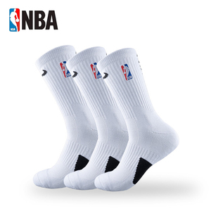 NBA篮球袜子加厚毛巾底球员中筒球袜青少年羽毛球运动精英袜美式