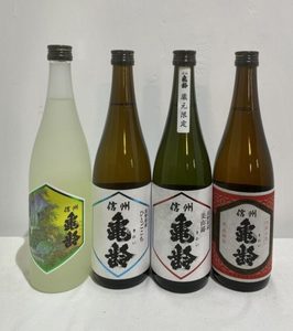 日本代购 信州龟龄系列 清酒 纯米 大吟酿 720ml 金龟 银龟 六边
