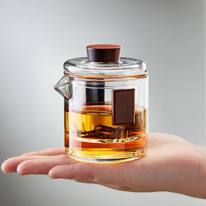 日本进口无印良品玻璃茶壶耐高温茶水分离过滤泡茶壶功夫茶具套装