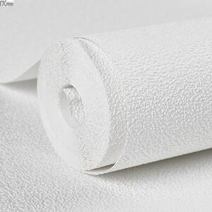 仿硅藻泥纯色素色3D立体墙纸白色纯白颗粒拍摄背景简约服装店壁纸