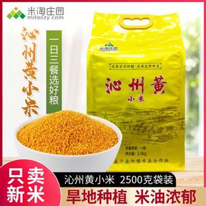 山西沁州黄小米2023年新米米油浓郁米净含量2.5公斤黄色颗粒饱满