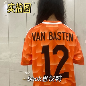 1988荷兰主场球衣橙色足球服12号VAN BASTEN复古纪念版品质短袖