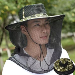 户外防蚊虫帽子适用于采蜜丛林登山骑行钓鱼等活动防晒钓鱼帽