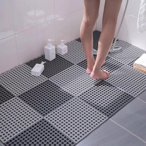 方形浴室防滑垫淋浴房防滑地板洗澡隔水垫卫生间地垫加高隔水垫