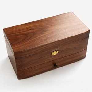 50音胡桃木质刻字雷曼士音乐盒人生的旋转木马八音盒创意送男礼物
