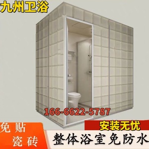整体淋浴房SMC干湿分离日式卫生间免防水密封式小户型一体式浴室