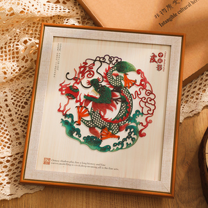 十二生肖皮影摆件中国风特色礼品送老外出国外事小礼品陕西纪念品