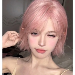 许昌科尼发制品有限公司日常假发女短发女波波头发型粉色甜酷女生