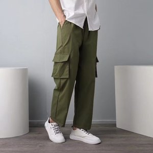 干活穿的裤子男耐磨耐脏工地工人劳保运动工作服夏季薄款便宜长裤