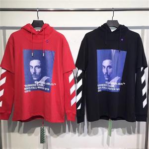 OFF WHITE OW 18ss贝尔尼尼人像 帽衫  连帽卫衣 男女款 外套