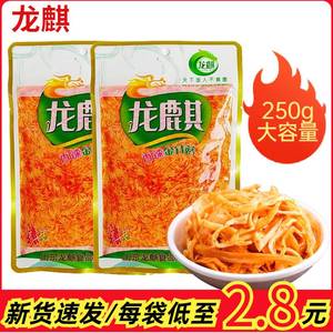 龙麒香辣红油金针菇袋装250g零食咸菜下饭菜开味下酒菜拌饭拌面