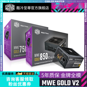 酷冷至尊 MWE750W 金牌全模电源 台式电脑电源850W/1000W ATX3.0