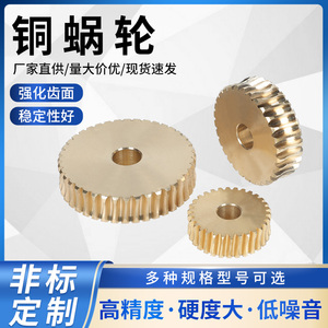加工定制铜蜗轮1.5模2模2.5模4模减速机涡轮蜗杆齿轮机床铜涡轮