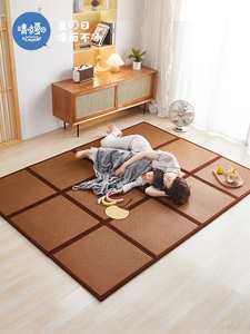 客厅卧室地毯爬行垫地板垫拼接泡沫垫子儿童打地铺日式榻榻米地垫