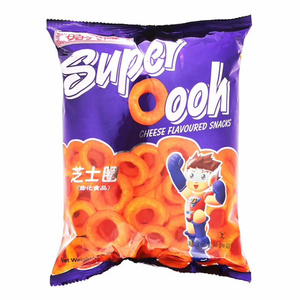 香港代购 港版时兴隆Super ooh芝士圈袋装60g办公休闲膨化零食
