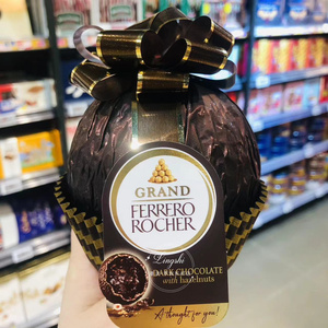 香港代购 进口FERRERO ROCHER费列罗 巨型金莎黑巧克力蛋125g零食