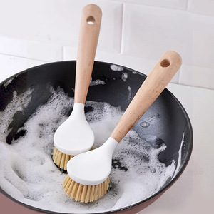 天然剑麻锅刷不沾油锅碗刷长柄刷子洗锅碗厨房清洁刷锅神器清洁刷