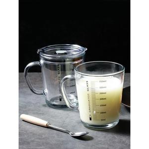 喝奶杯大人有刻度的专用杯子毫升泡冲奶粉400带量克数儿童杯子