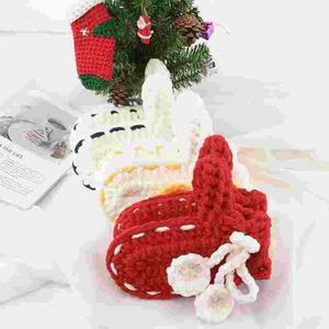 耶诞节礼物手工编织手套材料包平安夜钩针绒手套送女朋友礼品