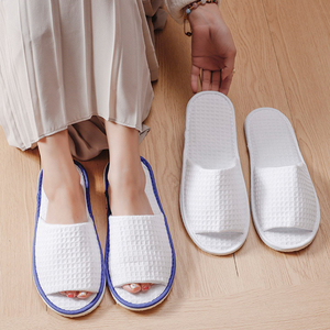 1Pair Women Men Slippers Thick Cotton Linen Home Slippers In
