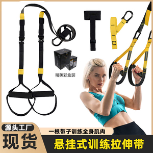 Trx悬挂式训练带拉力绳家用健身运动男女阻力带门上悬挂胸部锻炼