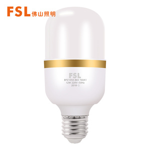 佛山（FSL）LED柱形灯泡LED球泡4W8W12W16W20W30W白光E27螺口炫风