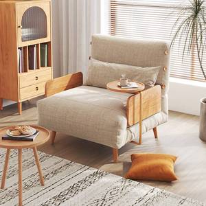 新品华纳斯日式沙发床可折叠两用客厅实木脚双单人多功能沙发床小