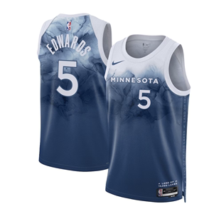 NIKE耐克NBA森林狼队5号爱德华兹32号唐斯球衣篮球服运动背心套装