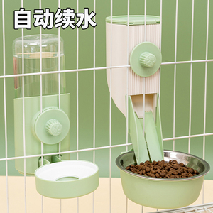 猫咪挂式饮水机喂食器狗狗自动喝水器悬挂笼子碗食盆兔子宠物用品