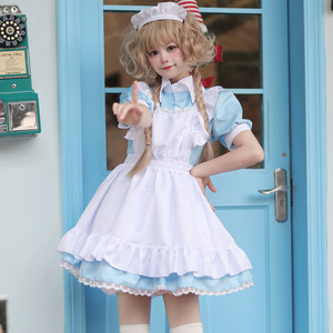 【南城】原创新款洛丽塔连衣裙Lolita日系经典款女仆装带围裙套装