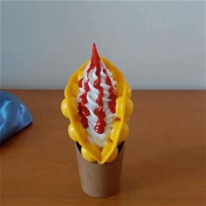仿真鸡蛋仔模型假鸡蛋仔港式鸡蛋仔模型滋蛋仔样品假冰淇淋甜品
