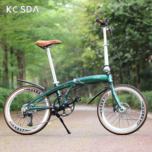 kosda折叠自行车复古22寸451单车铝合金超轻便携休闲通勤亲子母子