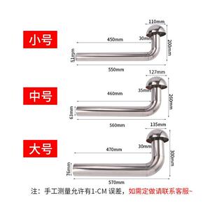 燃气热水器排烟管防风罩不锈钢加长排气管空心烟管配件弯头强排直