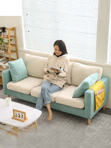 IKEA宜家北欧简约现代布艺沙发小户型客厅双人出租房卧室公寓三人