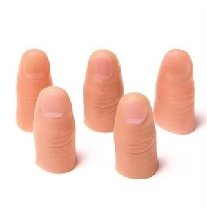 指模具带指纹拇指套新款中指防滑食指表演断指胶真手指假手指头