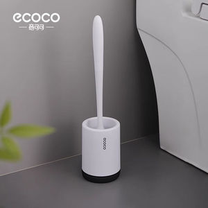 意可可（ecoco）洁厕清洁刷家用长柄去边角软毛洗厕所刷子架卫生