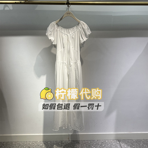 SEIFINI/诗凡黎正品国内代购2024夏新款白色收腰连衣裙3F5291111