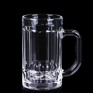 促销 玻璃杯家用大容量带把水杯办公杯透明无盖过滤茶杯男杯
