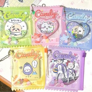 彩色糖果吧唧袋谷美周边chiikawa徽章收纳展示谷子保护套痛包挂件