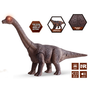 新款仿真遥控恐龙 电动长颈龙儿童玩具甲龙创意动物新奇益智模型