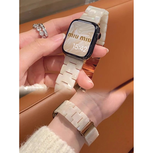 树脂陶瓷透明三星Galaxy Fit3智能手表表带新款FIT3手环替换腕带男女生SM-R390高级小众时尚原装个性夏天适用
