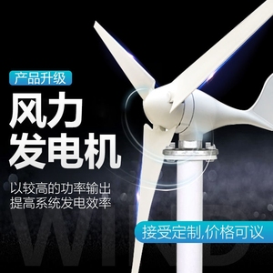 风力发电机家用220V永磁小型车载12V24V风光互补风能发电机系统